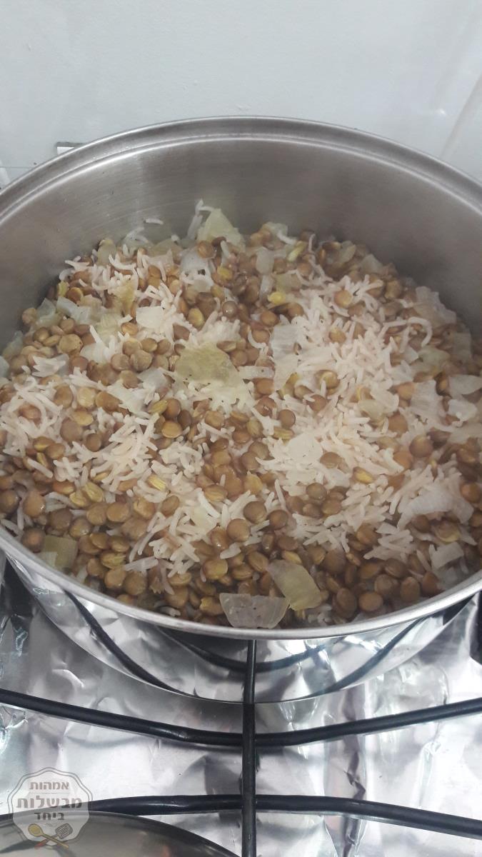 אורז עם עדשים: מג'דרה