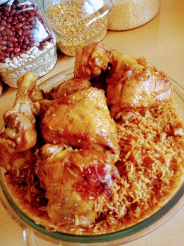 פלאו בג'יג'י - תבשיל אורז ועוף עיראקי של סבתא גלדיס 
