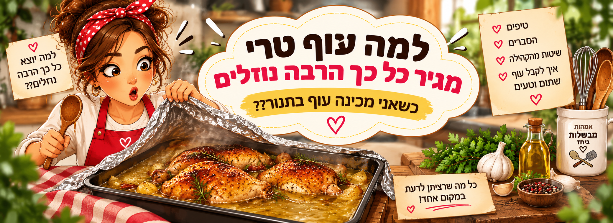 למה עוף מגיר כל כך הרבה נוזלים בתנור?