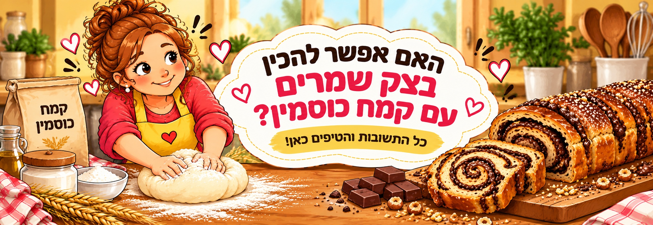 האם אפשר להכין בצק שמרים עם קמח כוסמין?
