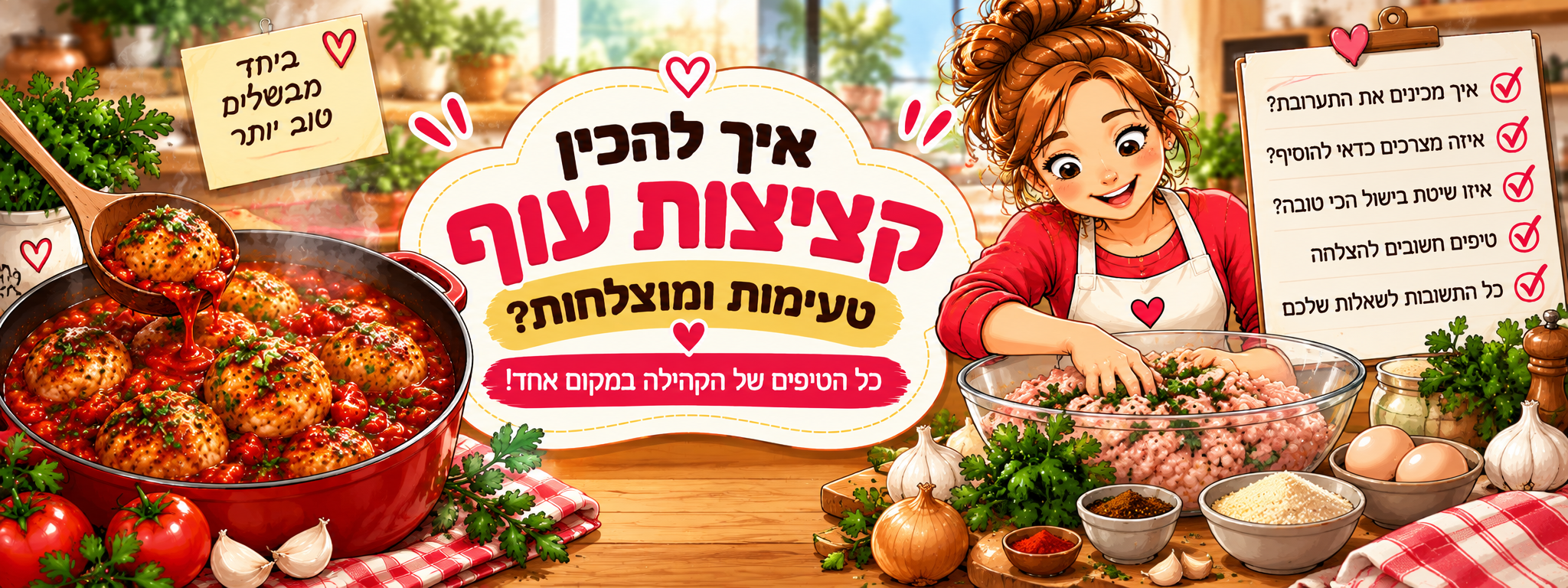 קציצות עוף יוצאות רכות מדי?