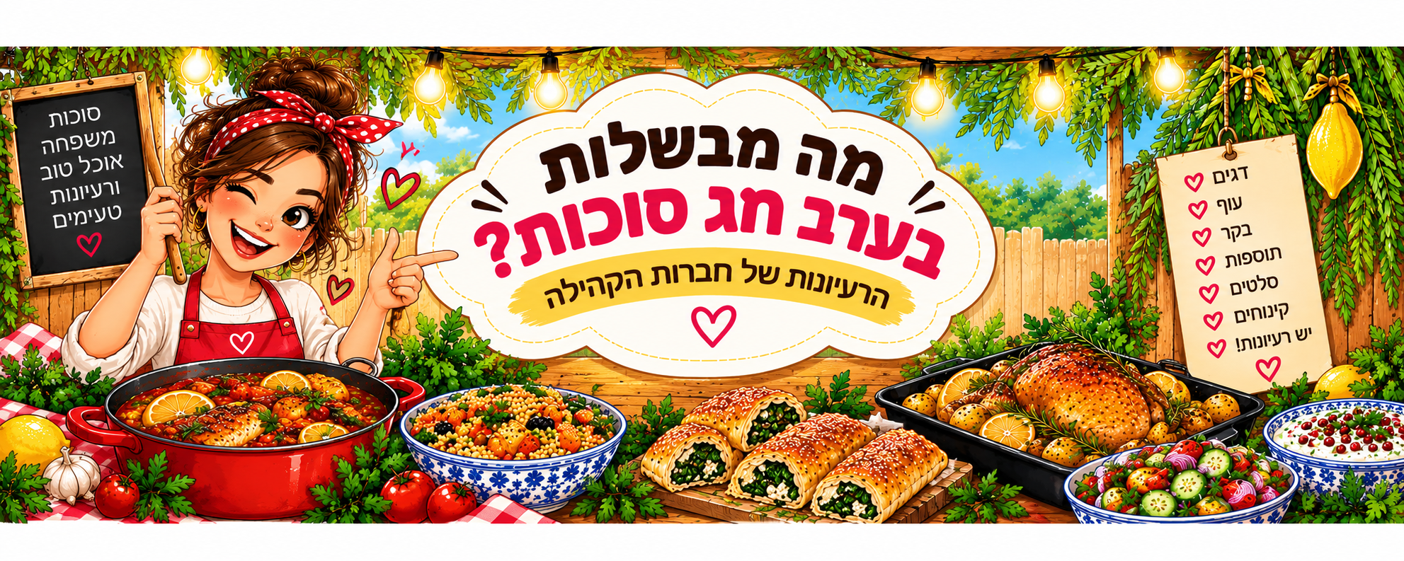 מה מבשלות לערב חג סוכות?