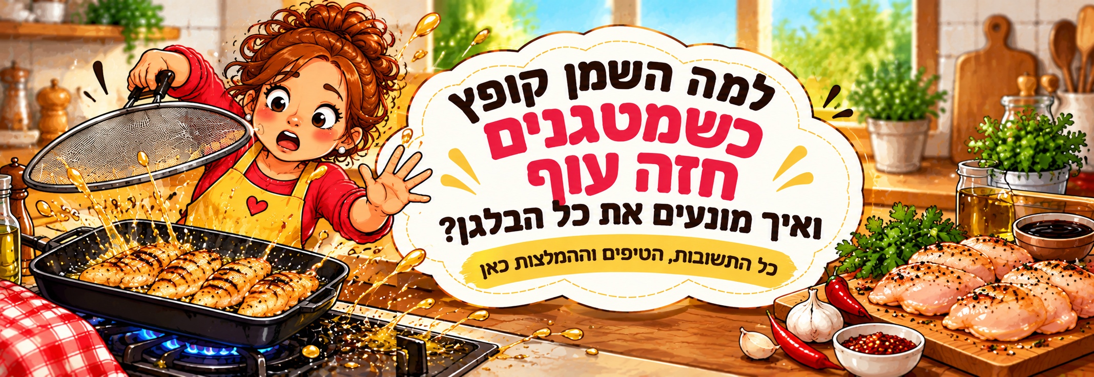 למה השמן קופץ כשמטגנים פילה עוף?