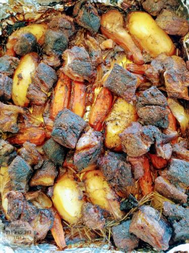 אסאדו בתנור עם ירקות שורש