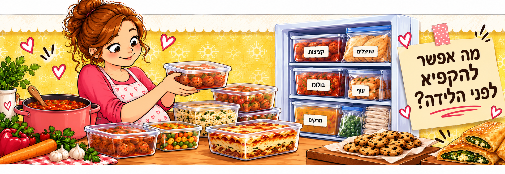 מה אפשר להקפיא לפני הלידה?
