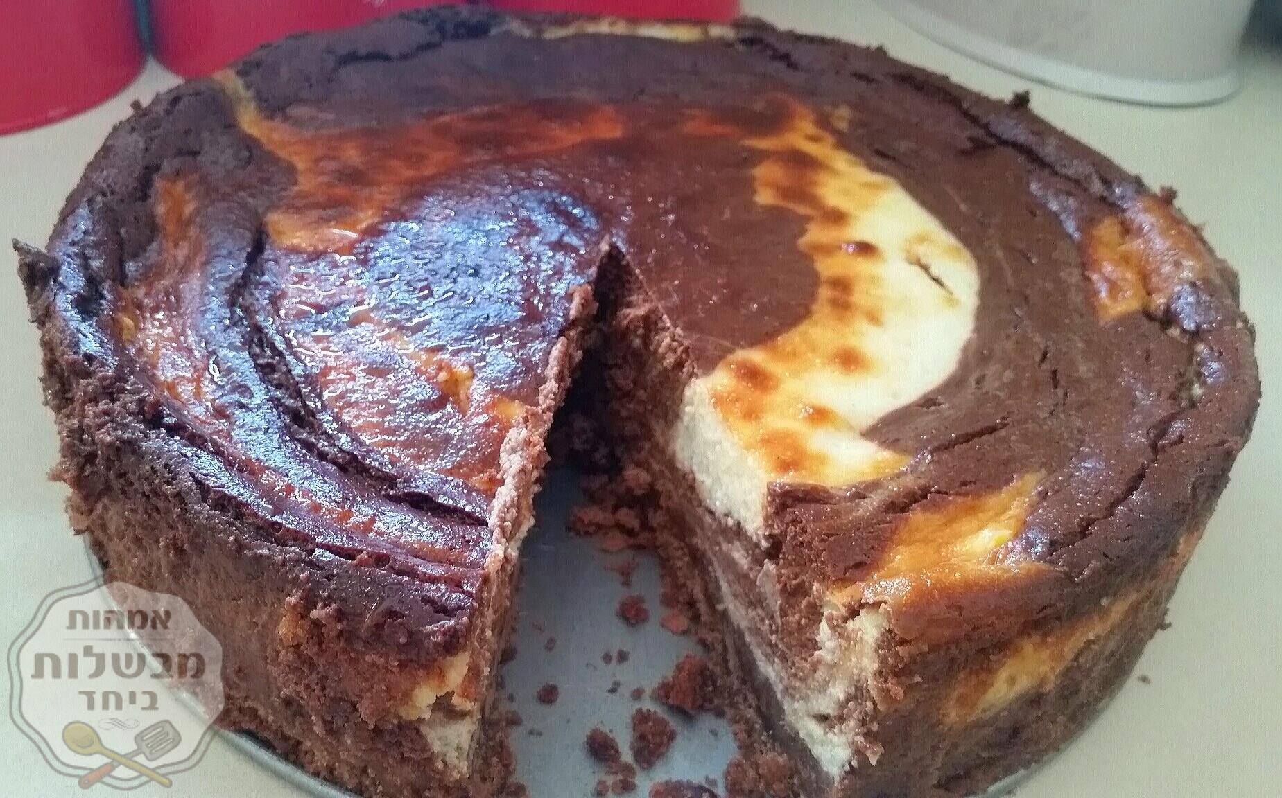 עוגת גבינה ושוקולד 