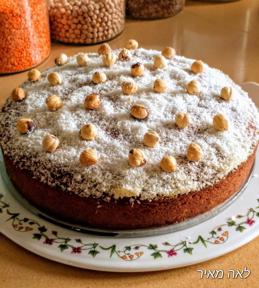 עוגת כתר יפהפייה עם סולת וסירופ תפוזים מדהימה ב-5 דקות של סבתא לאה 