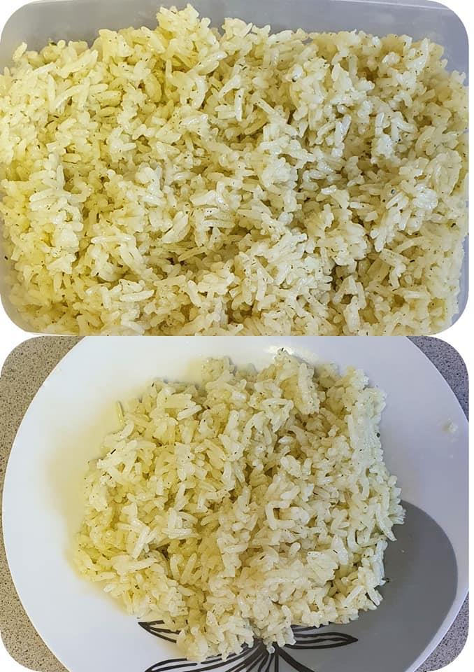 אורז בתיבול שום פטרוזילה וא.מרק