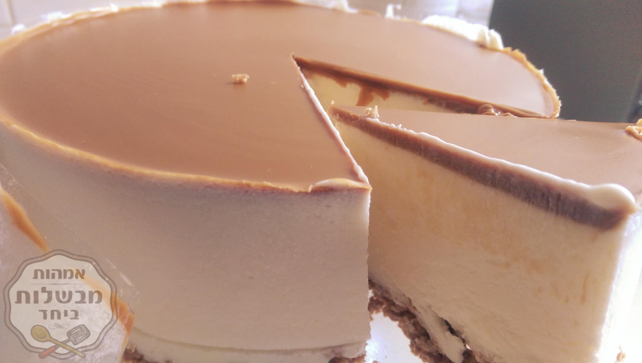 עוגת גבינה שוקולד לבן ולוטוס