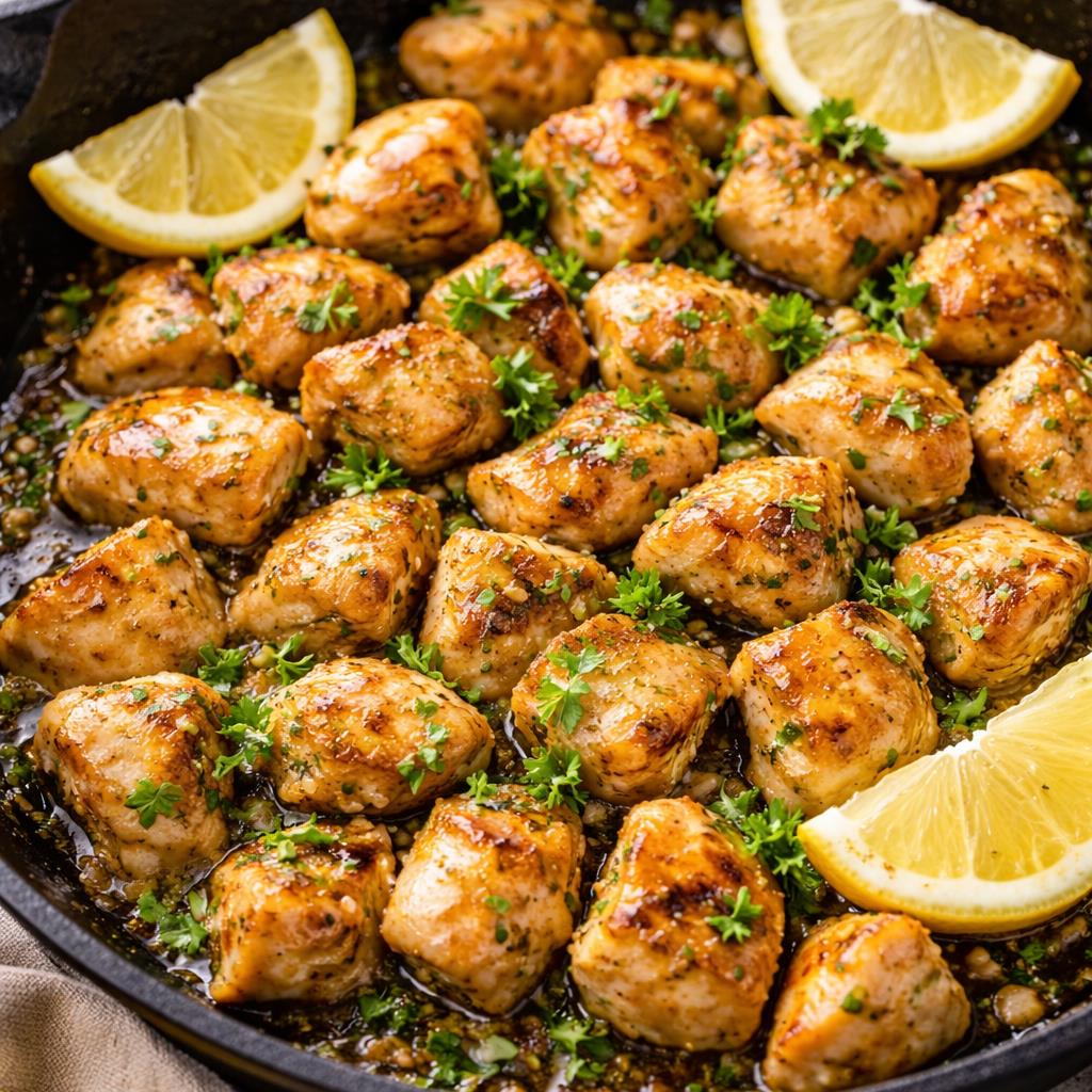 עוף במחבת שום־לימון