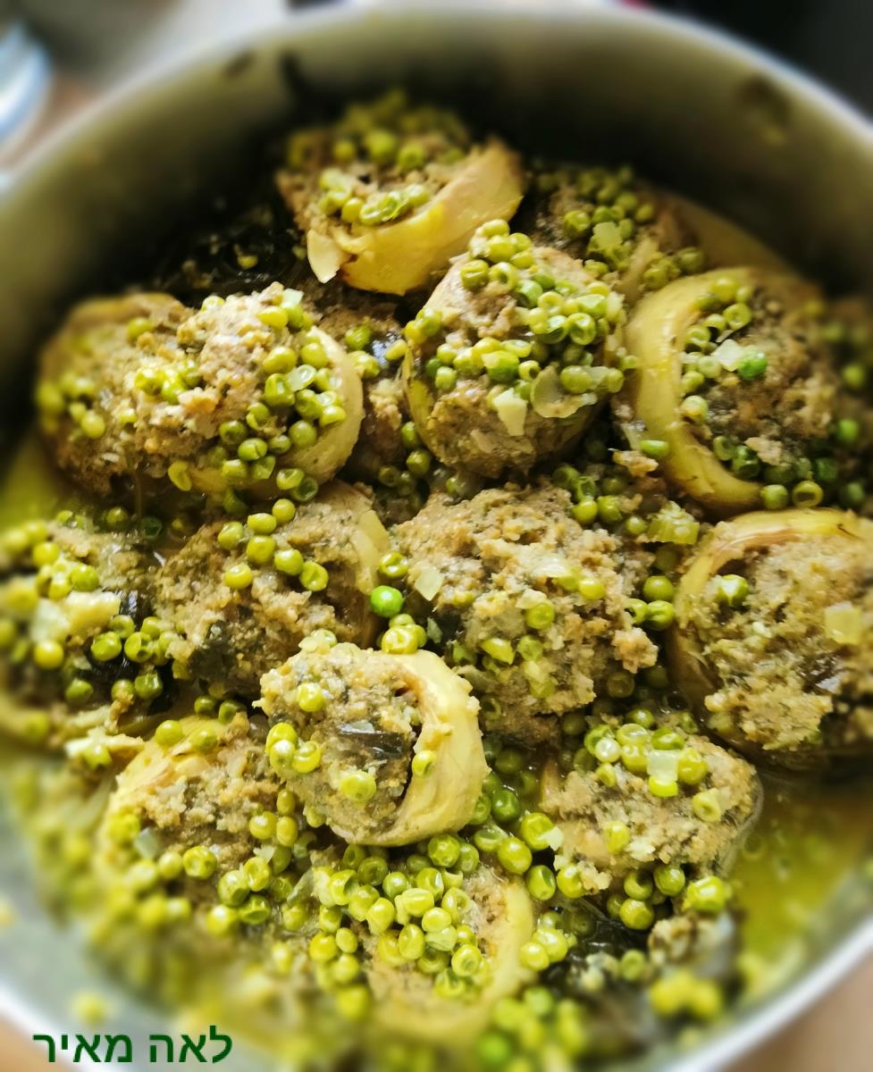 תבשיל ארטישוק מרוקאי ממולא בשר ללקק ת'אצבעות של סבתא לאה 