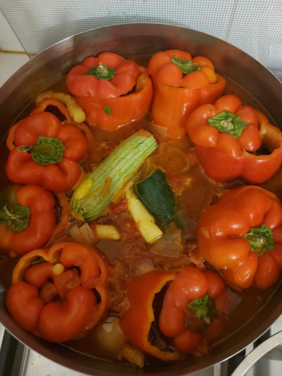 גמבה זוקיני וקישוא ממולאים