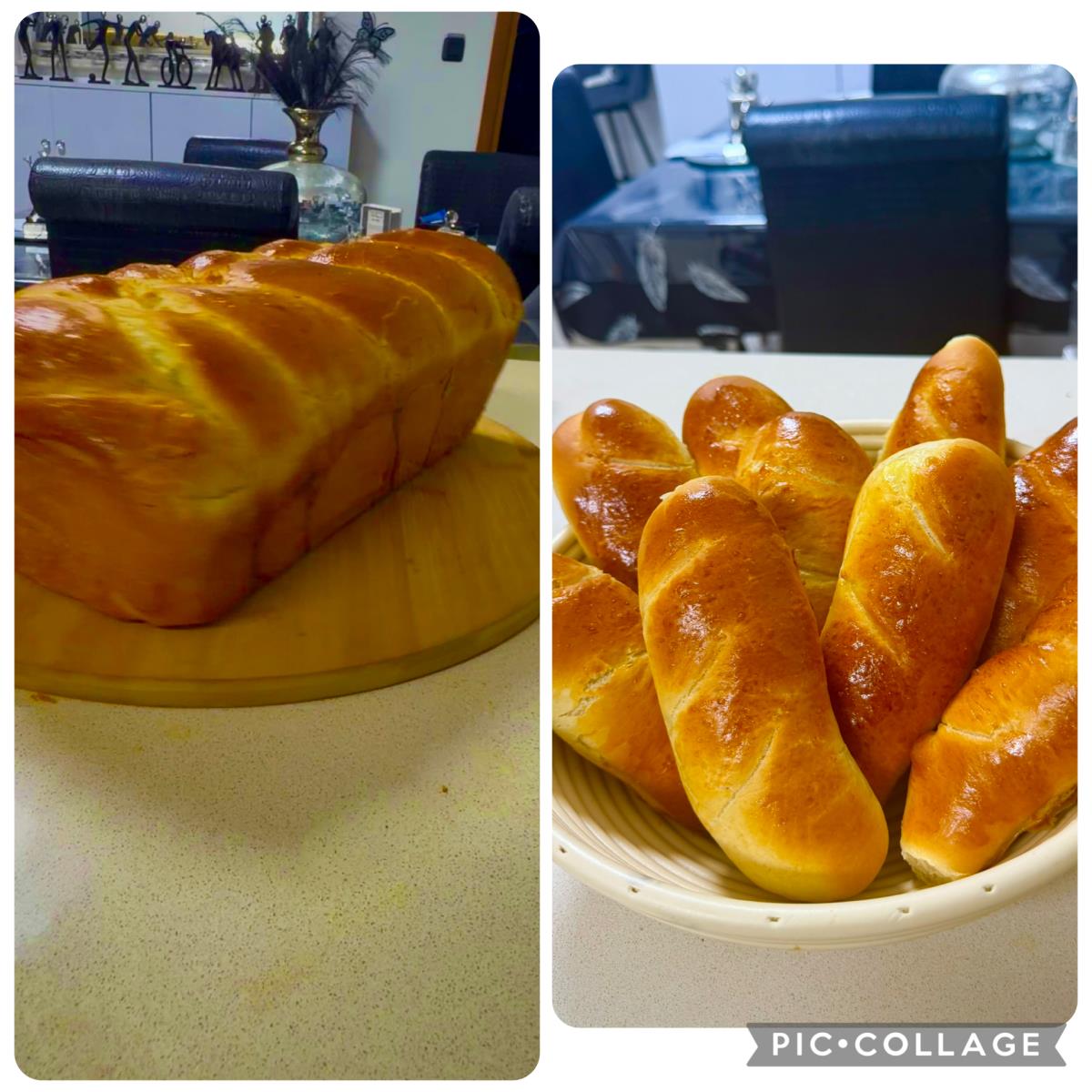 חלה יפהפייה ולחמניות אצבע מושלמות