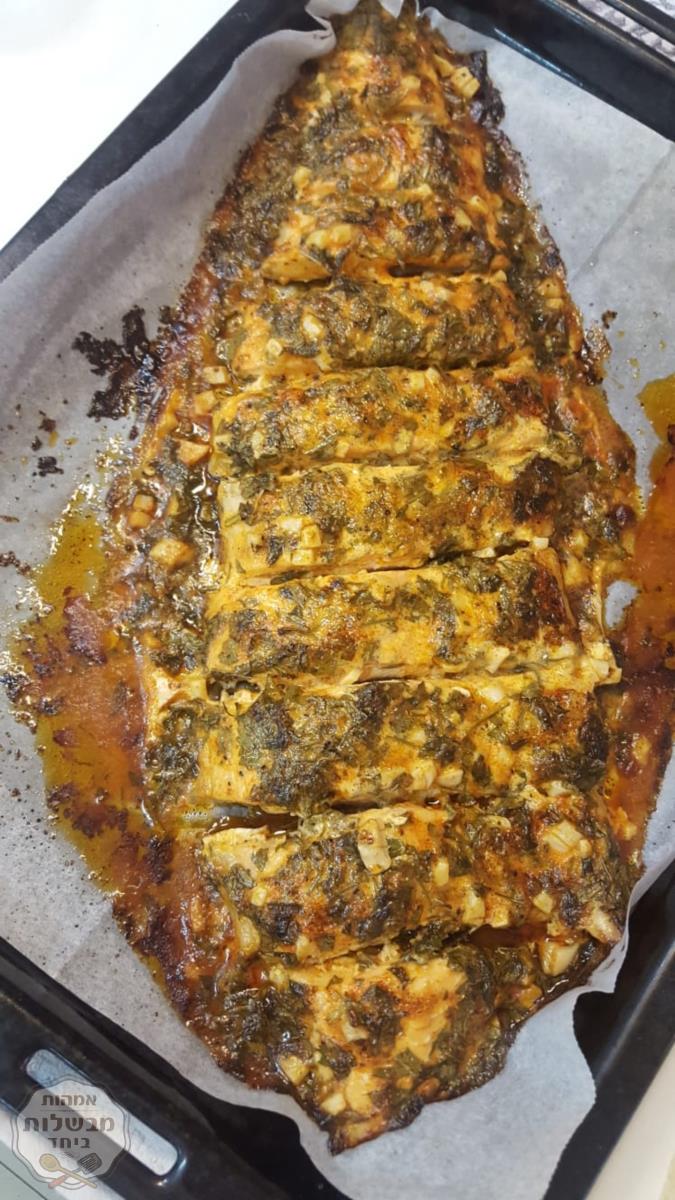 דג סלמון בתנור