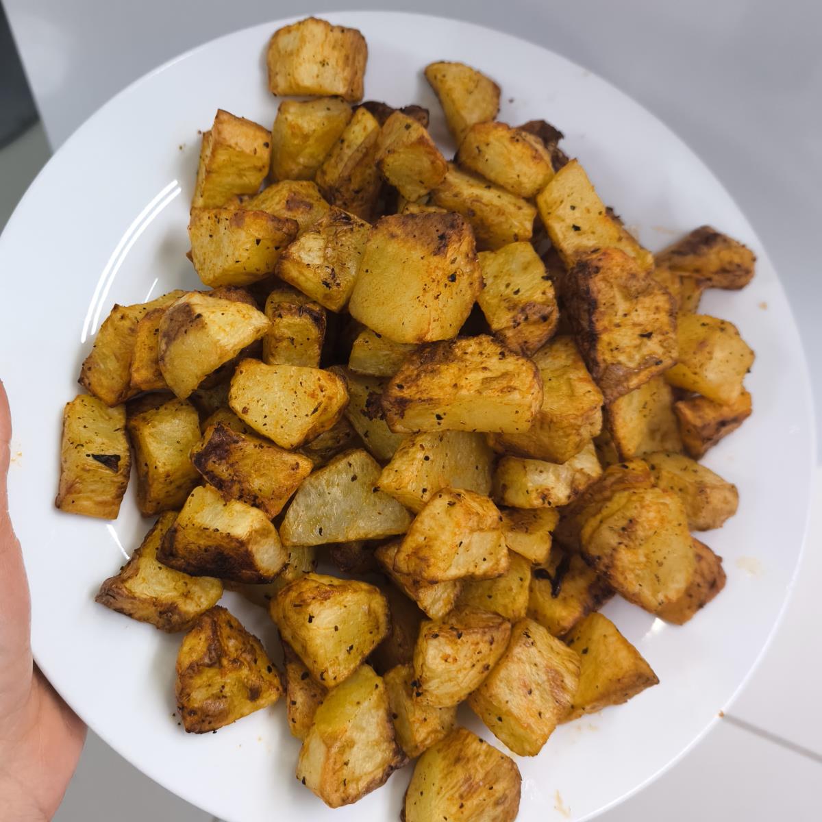 תפוחי אדמה קריספיים בנינג'ה גריל 