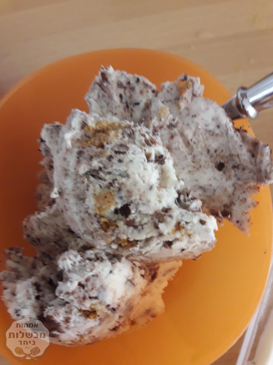 גלידת שוקולד וניל ביתית