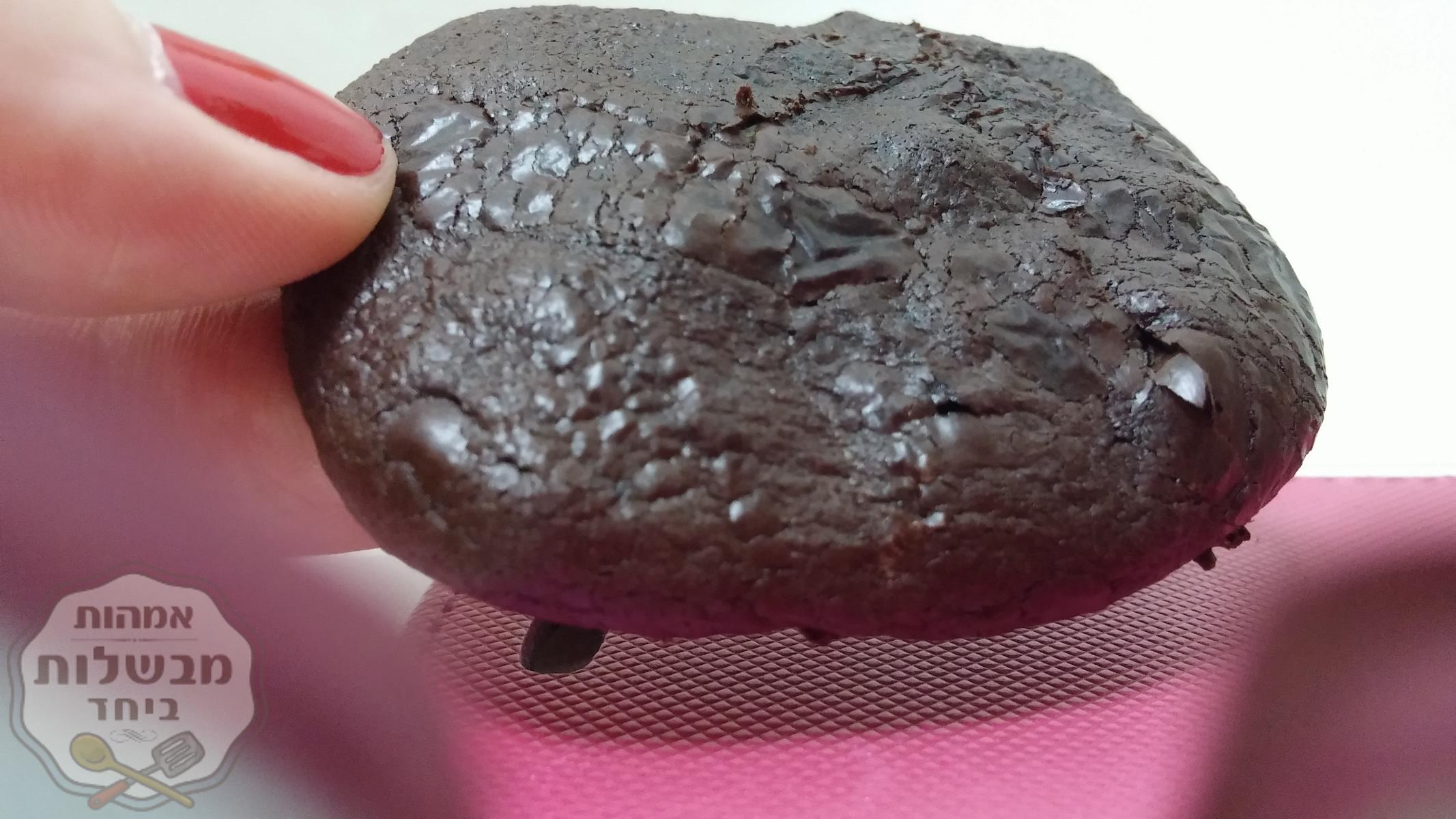 עוגיות שוקולד פאדג' ללא קמח (מתאימות לפסח ולנמנעי גלוטן)