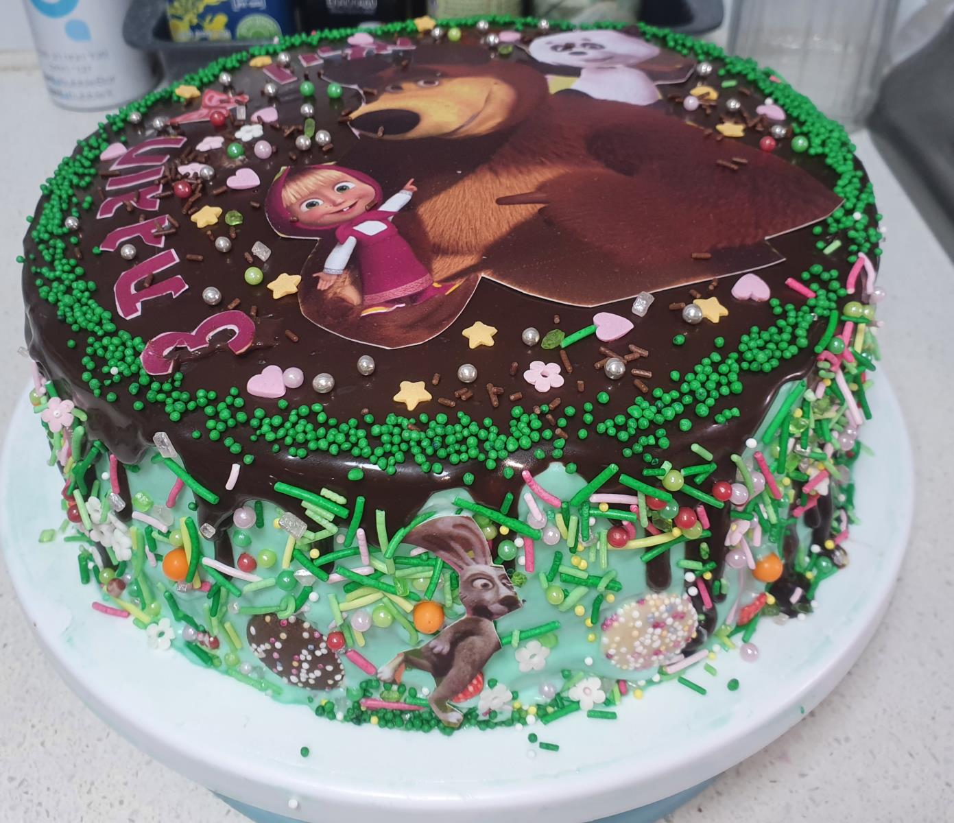 עוגת יום הולדת משה והדב🐻