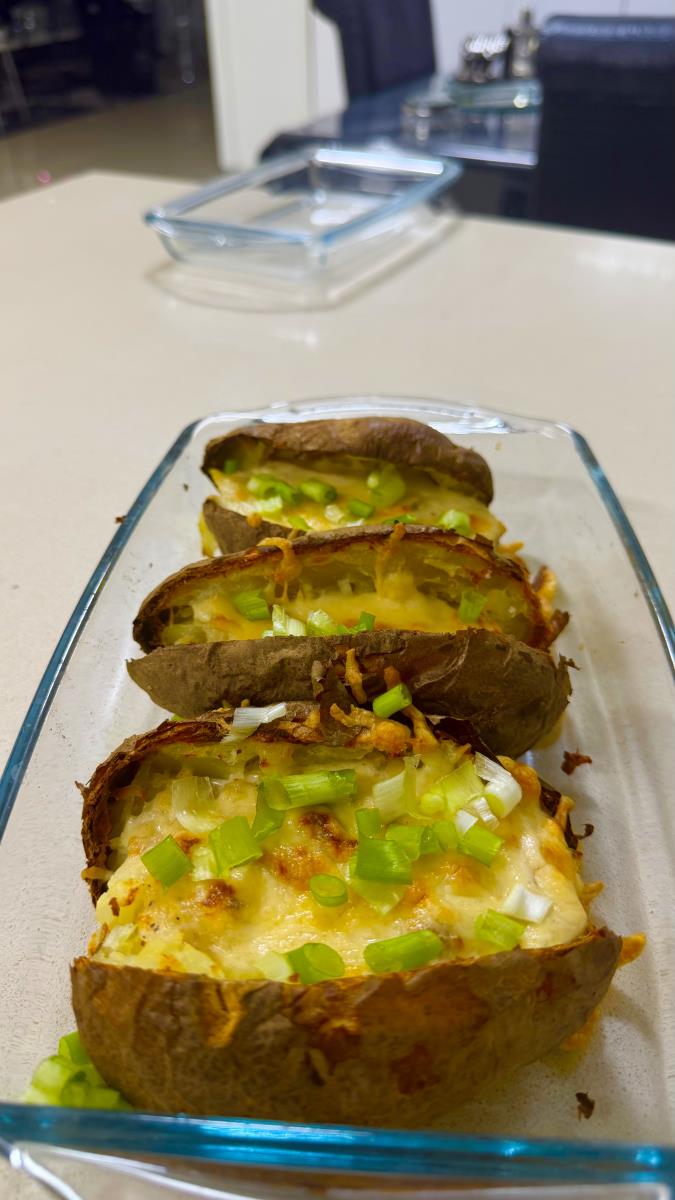 תפוחי אדמה מדורה במילוי שמנת וגבינה 🔥🥔🧀מוקרם