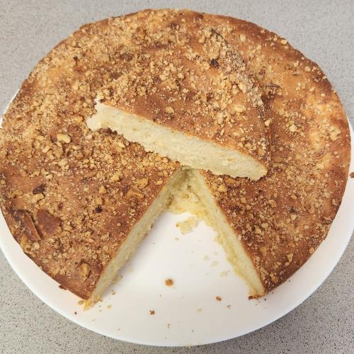 עוגת גבינת שמנת
בקישוט אגוזים
בנינגה