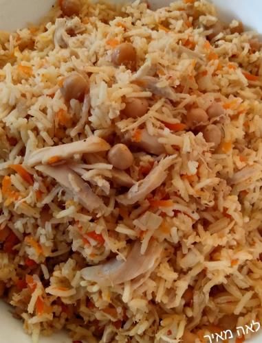 תבשיל שאריות עוף עם אורז וגרגירי חומוס ללקק ת'אצבעות (5 דקות) של סבתא לאה