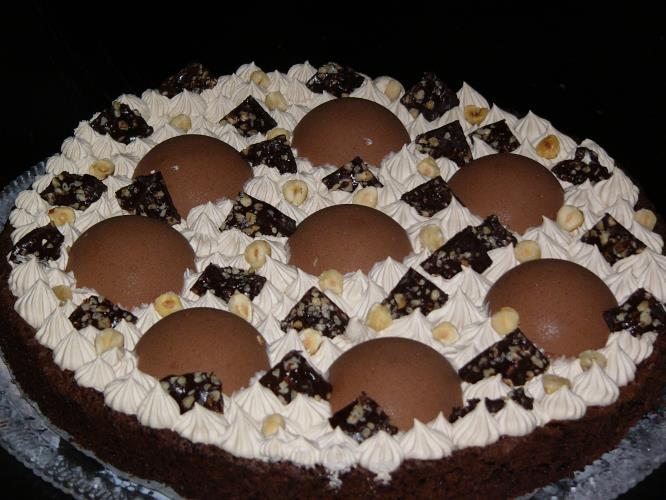 עוגת שוקולד אספרסו עם מוס שוקולד
