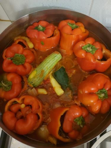 גמבה זוקיני וקישוא ממולאים