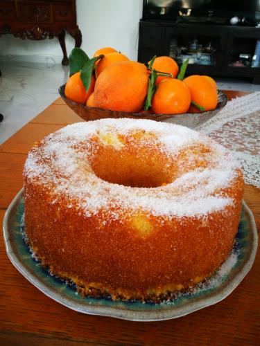 עוגת תפוזים סולת וקוקוס