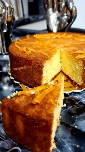 עוגת תפוזים 🍊בחושה פרווה בציפוי רצועת דקיקות תפוז מבושל בסירופ סוכר 
