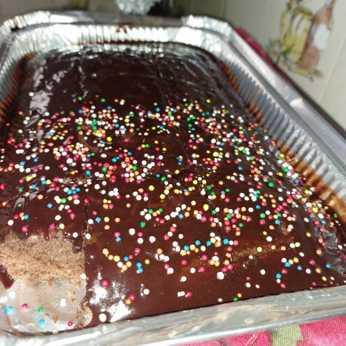 עוגת שוקולד בחושה עם רוטב