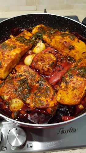 דג ברוטב מרוקאי 