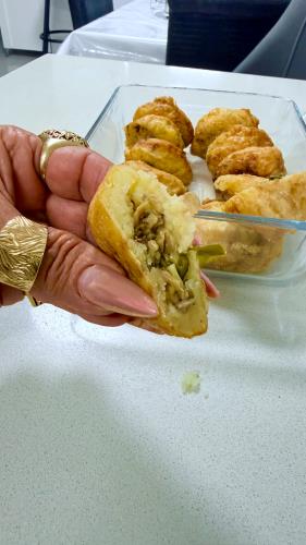 🥔 לביבות פירה במילוי פטריות ובצל.
