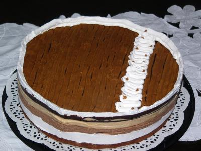עוגת מוס לוטוס, שוקולד, וניל
