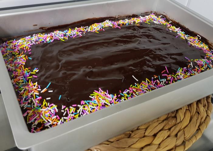 עוגת שוקולד ללא הפרדת בצים גדולה