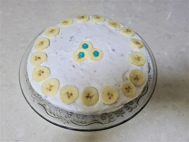 עוגת בננות ללא אפייה