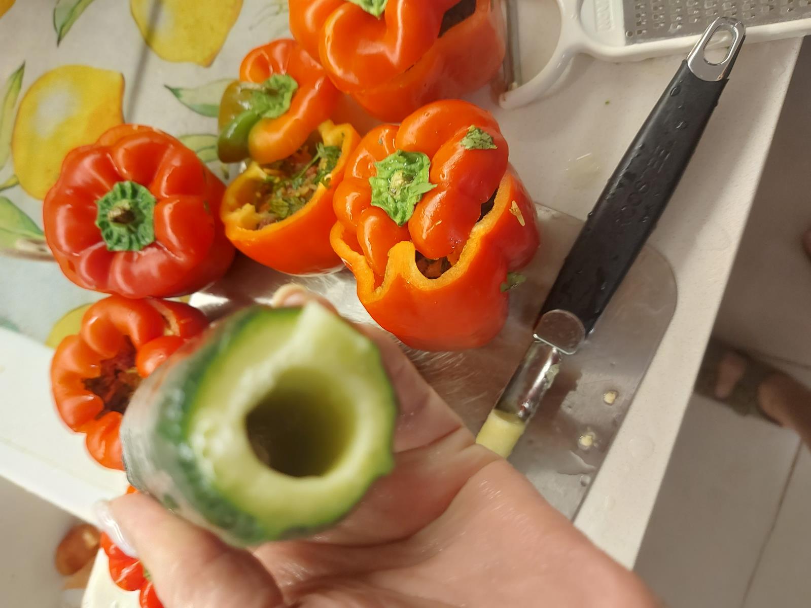 גמבה זוקיני וקישוא ממולא